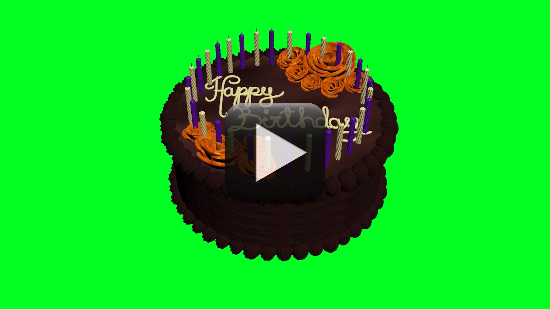 Greenscreen Cake (animated) - YouTube