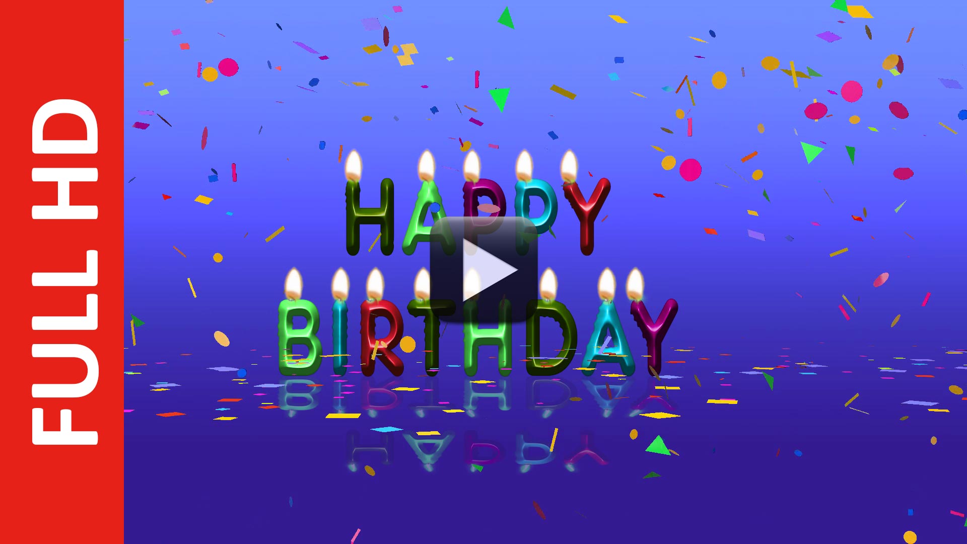 Colorful Happy Birthday Animation Video Free Download | All Design Creative