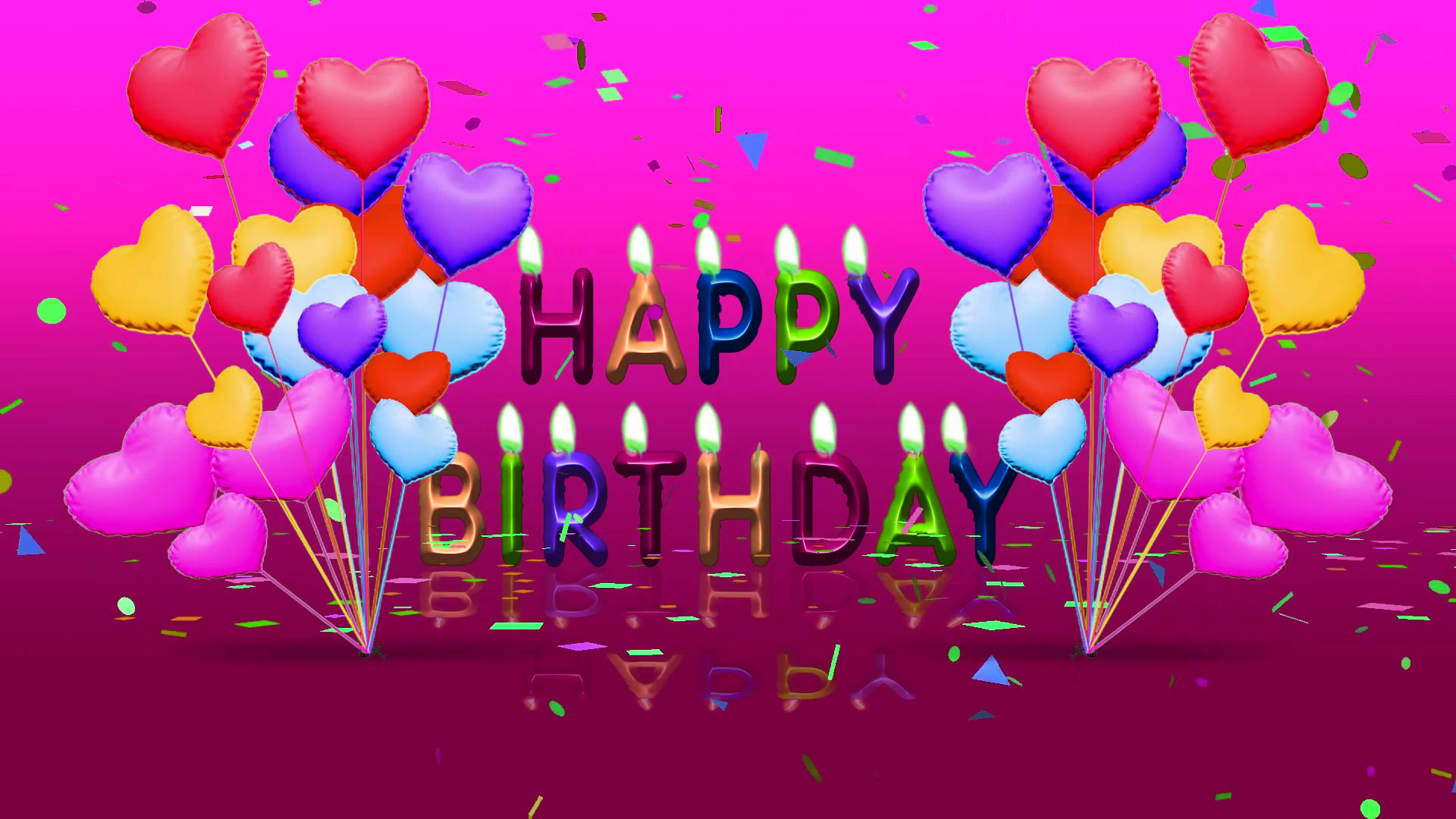 Happy Birthday Background Video | Free Happy Birthday Banner Background  Video Effect HD 1080p | All Design Creative
