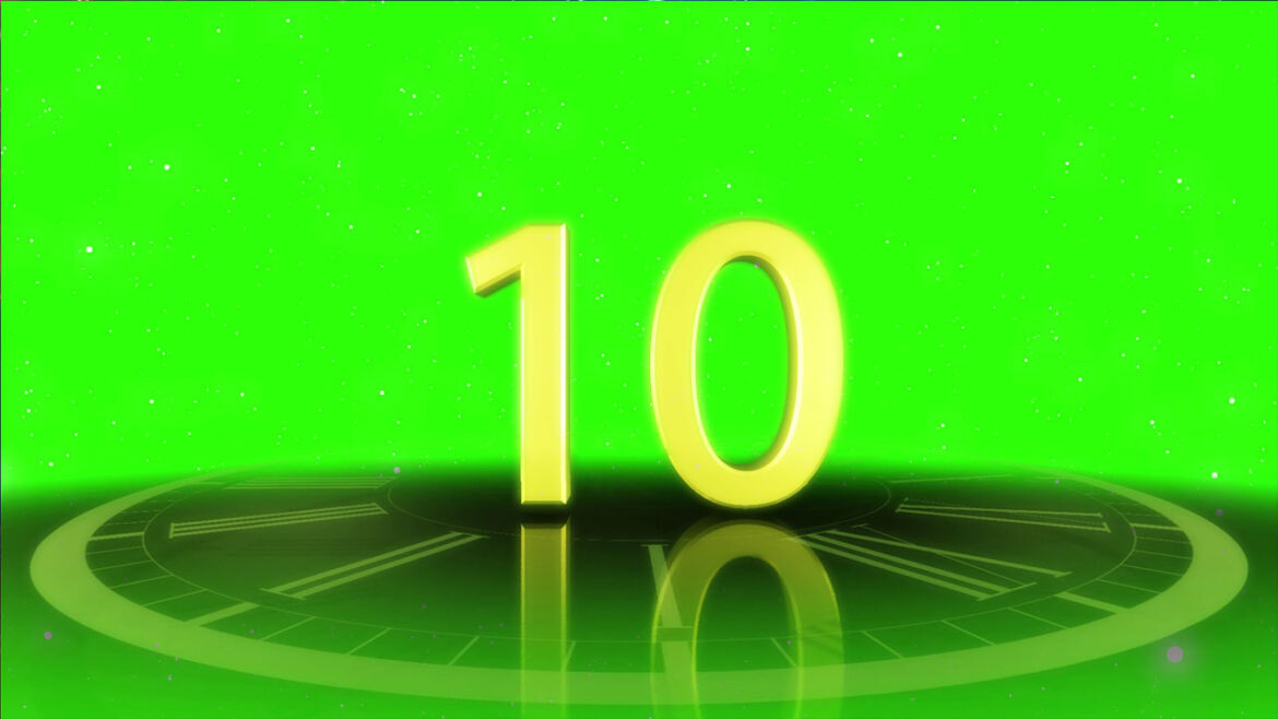Happy New Year 2022 Countdown 30 Seconds Green Screen Animation and Voice Over